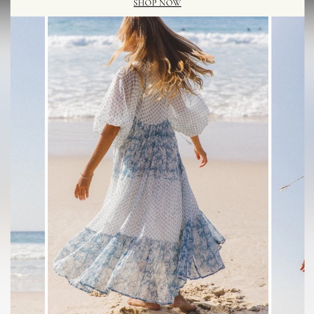 Daughters of India Nora Aquamarine Dress - Picture 4 of 10